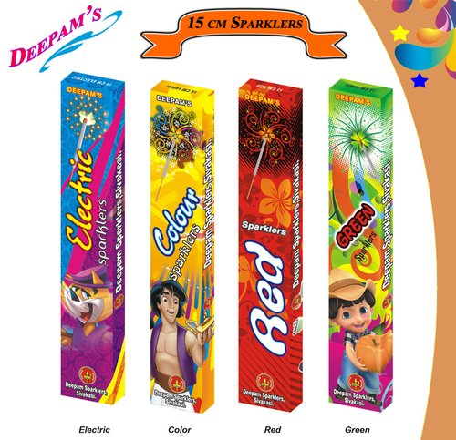 15 cm COLOUR SPARKLERS